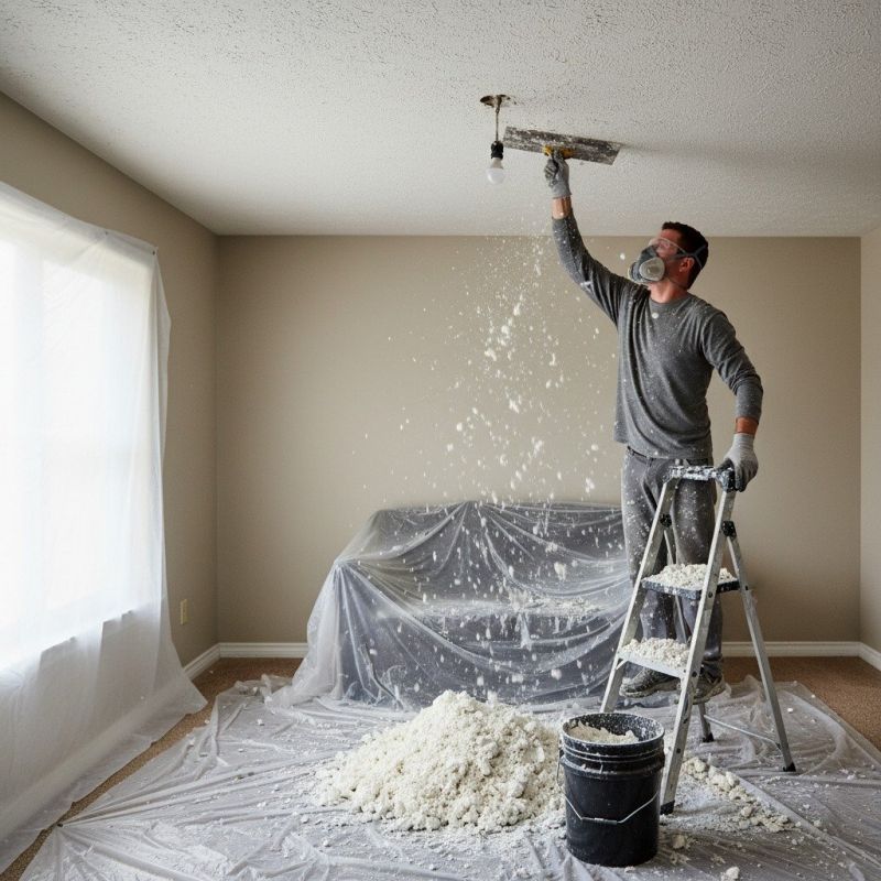Knockdown Ceiling Removal in Arvada, CO