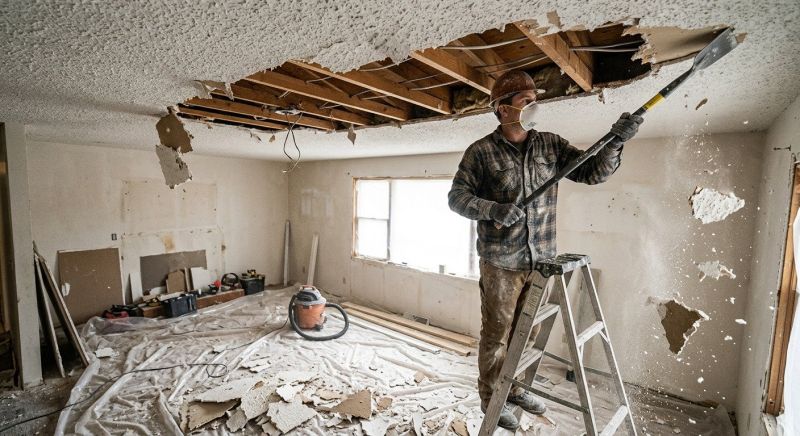 Knockdown Ceiling Removal in Alpharetta, GA