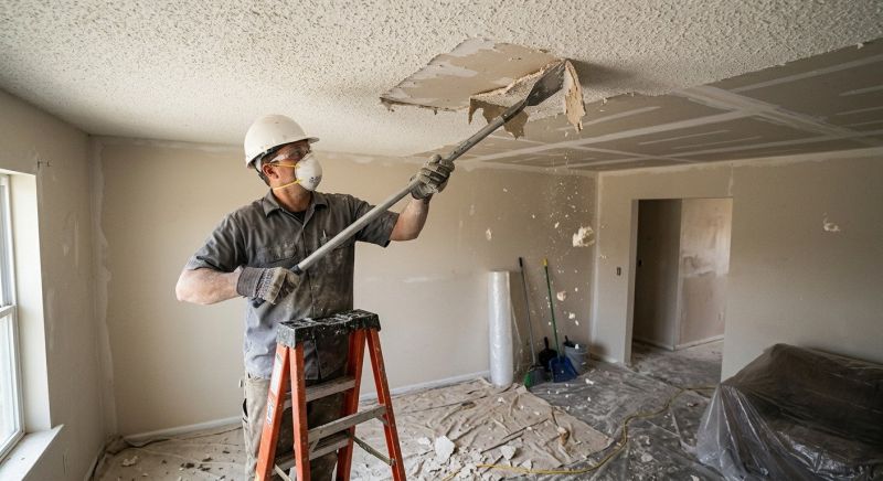 Knockdown Ceiling Removal in Alpharetta, GA