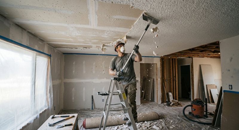 Knockdown Ceiling Removal in Alpharetta, GA