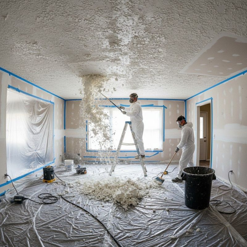 Knockdown Ceiling Removal in Kansas City, MO